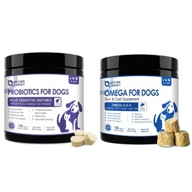 NATURE TARGET NATURE TARGET Probiotics for Dogs - Omega 3 Fish Oil for Dogs