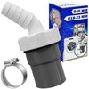 Dishwasher and Washing Machine Drain Adapter with Outlet for Pipe