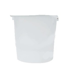 BayTec 22 Qt Semi-Clear Poly Round Food Storage Containers 6pk