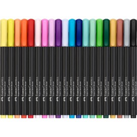Faber-Castell Brush Pen Set Black Edition with 20 Bright Colours