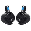 Pair Rockville RWB65B 6.5" Black 2 Way 500 Watt Marine