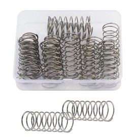HANLATO 20Pcs Extended Tension Spring, Wire Diameter 0.05, OD 0.79, Free Length 2, Stainless Steel Coil Extended Compressed Spring for Industrial Construction Machinery