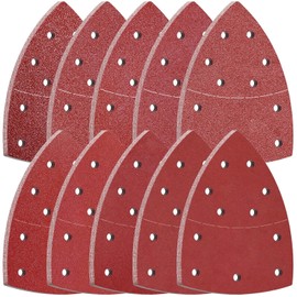 Mouse Sander Pads 11 Hole 100 Pcs Sanding Pads Hook And Loop Grit 40 60 80 100 120 180 240 320 400 600 for Multi Electric Sander