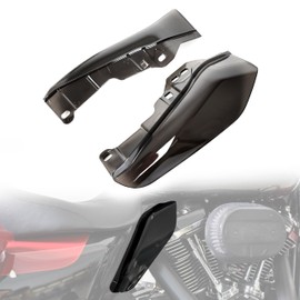 VEISUTOR Smoked Black Mid Frame Air Deflector Heat Shields for Harley Touring Road King Street Electra Glide 2009-2024 Accessories (2PCS)