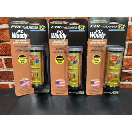 FILLR PC-Woody Wood Epoxy Paste 1.5oz (3-Pack) Permanent Repair – New