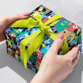Jillson Roberts Kids Gift Wrap, Dog Buddies, Quarter Ream 208 feet x 30 inches