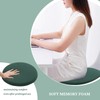 Yaspetala Dark Green 15 Inch 2 Pack Round Memory Foam