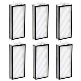 Paquete de 6 filtros HEPA lavables compatibles con Roborock Q7 Max, Q7 Max+, Q8 Max, Q8 Max+, Q5 Pro, Q5 Pro +, Q5 Max+, Q5 DuoRoller+, T8 Robot Aspirador, piezas de filtro de repuesto
