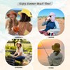 Yooooomi Womens Foldable Sun Hat with Ponytail Hole UPF50+ Wide