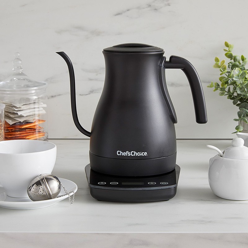 Chef'sChoice Electric Kettle Gooseneck Style Perfect for Pour-Overs Stainless Steel