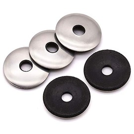 #12 x 3/4" (OD) Stainless Rubber Sealing Washers EPDM Neoprene Rubber Bonded Sealing Washers, Stainless Steel 304 (18-8), 100 of Pack