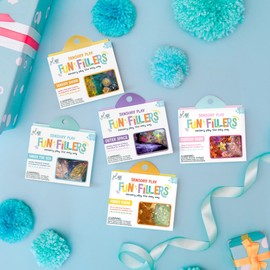 Glo Pals Fun Fillers Sensory Play Accessories Pack, Themed Accessories for Sensory Bins (Explore + Learn – ABC & 123, Auto, Safari, Shapes + Sports)