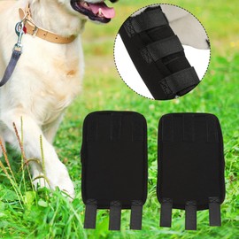 HEEPDD Dog Front Leg Supports, Stabilise Dog Front Leg Wrist Carpal Dog Front Leg Support Dog Front Leg Compression Supports Dog Leg Support for Dogs with Injuries (Black, M)