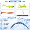 Nail Weights for Bass Fishing, 65pcs Insert Sinkers Wacky Worm