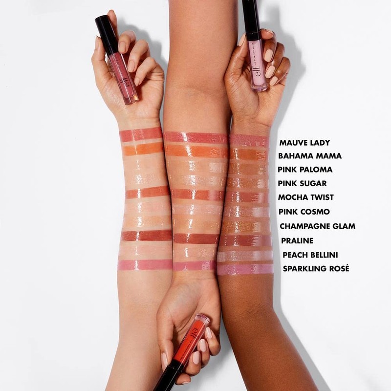 e.l.f. Lip Plumping Gloss, High-Shine Liquid Lip Color, Creates Fuller
