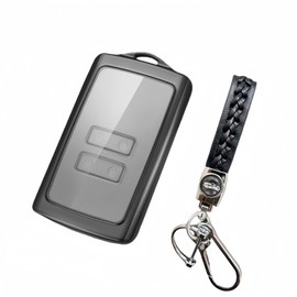 MEDZUK Key Case Compatible with Renault Austral 2022-2024 2025 Car Key Case Protection, Key Case Accessories with Key Fob (Black)