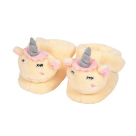 Enesco Girls' Izzy and Oliver New Baby Unicorn Character Super Soft Booties, 0-12 Infant