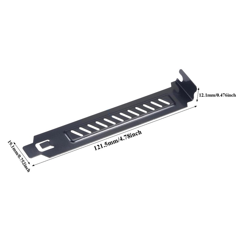 10PCS Black PCI Slot Covers,Dust Filter Bracket Expansion Blanking Plate