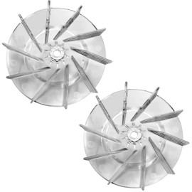 HASMX 2-Pack 81092 Vacuum Cleaner High Profile Fan Replacment Fan for Sanitaire Eureka, Fits SC679H SC679G SC679J SC678A 1402A 2010XRB, Replaces 12988, Vacuum Cleaner Lexan Fan - Clear