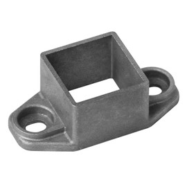 OTTFF 20 Pack Aluminum Square Post Flange Anchor Base Fits 1-1/4" Square Tube, Wall Mount Rail End Fence Bracket Connector for Deck Railing