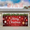 Vrainito 7x16ft Christmas Garage Door Cover with LED String Lights,