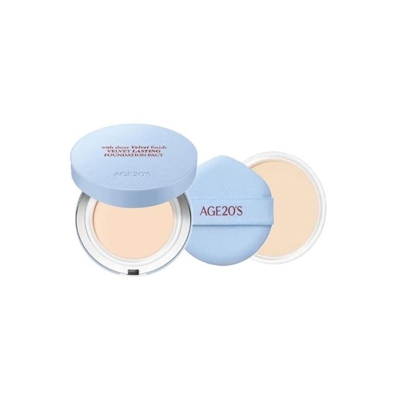 AGE2WENNESS AGE20S Velvet Lasting Foundation Pact 14g + Refill 14g