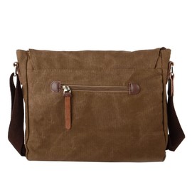 Neuleben Camera Bag Shoulder Bag with Removable Camera Compartment Vintage Small Shoulder Bag Canvas for Women / Men, brown, shoulder bag