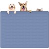 39.4"x29.5" Large Pet Food Mat, Silicone Dog Mats for Food