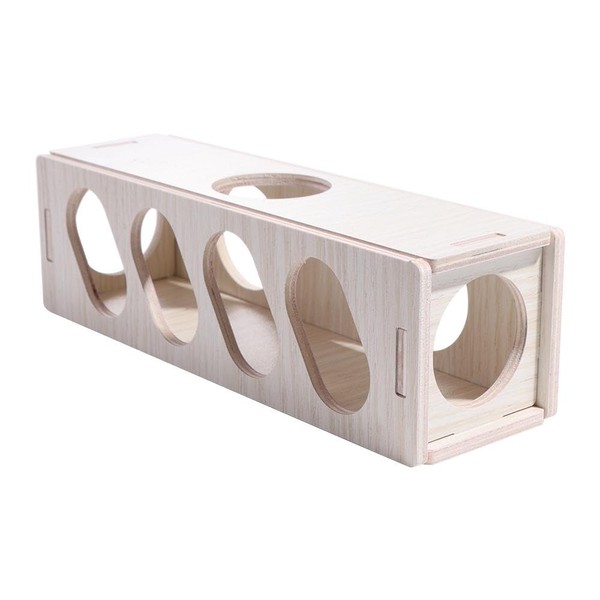 Secret Peep Shed Gym Exercise Escape Toy Funny Hamster Wooden