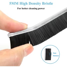 PhieeSeriy Grout Brush Pack of 6 2024, 5 mm Brush Cleaning with Hard Bristles for Tiles Bathroom, Gap Cleaning Brush for Deep Cleaning in Kitchen Household, Pure Clean Brush Black White