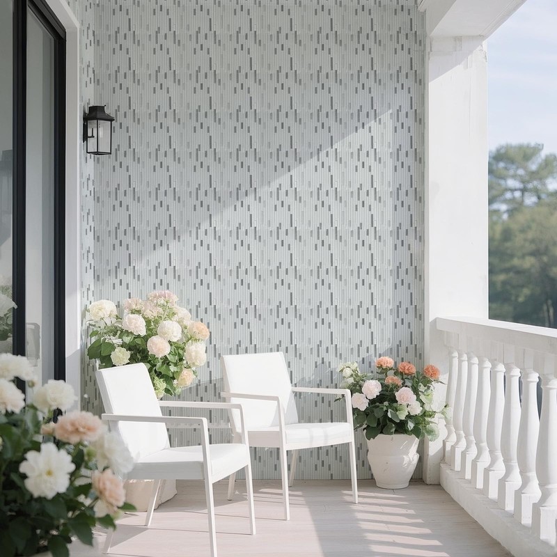 Midcard 5 Sheet Glass Mosaic Tiles for Kitchen and Bathroom
