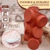 HKNMTT Round Silicone Molds 3 PCS, 12-Cavity 2.1" Round Cylinder