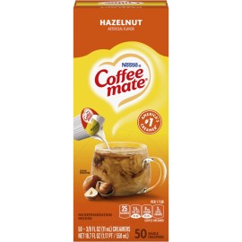 Coffee Mate Nestle Coffee mate Hazelnut Liquid Creamer Singles 50 Count Non Dairy