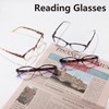 Przene 4 Pack Cat Eye Reading Glasses for Women Blue
