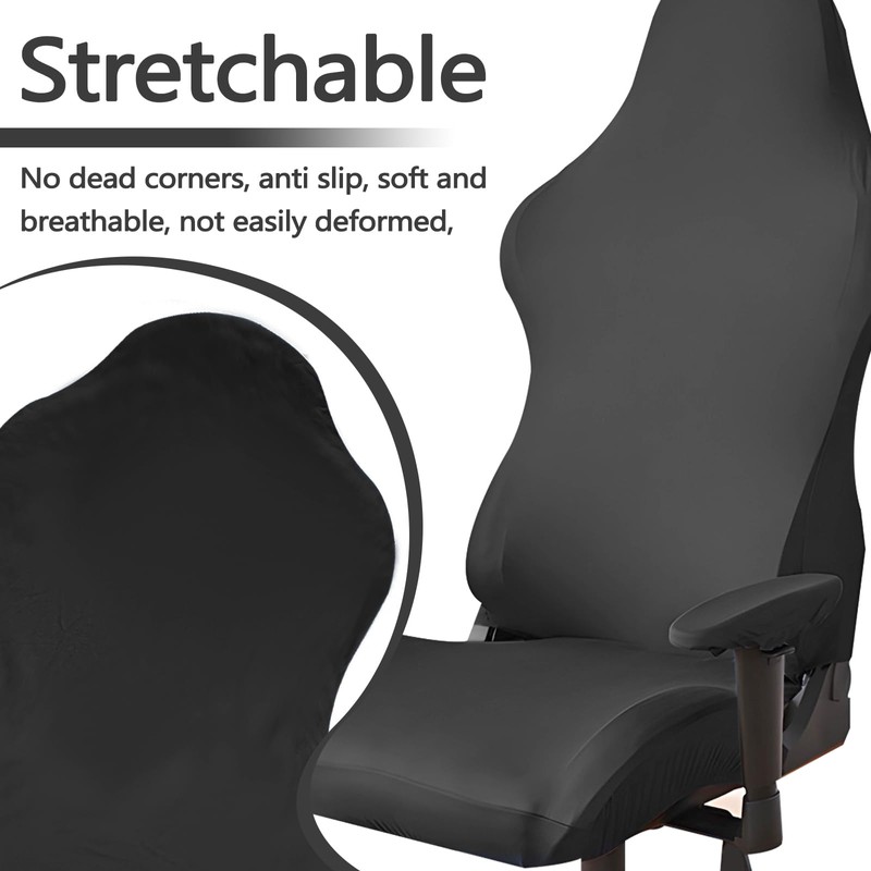 Thatyro Polyester Gaming Chair Cover Set, Stretchable Game Chair Slipcovers