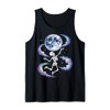 Skeleton Dancing Under The Moon Funny Spooky Tank Top