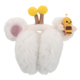 Baluue Fluffy Plush Ear for Adults Cute Warm Winter Headwear Portable Earmuff for Cold Weather Comfortable Ear Cover for Boys
