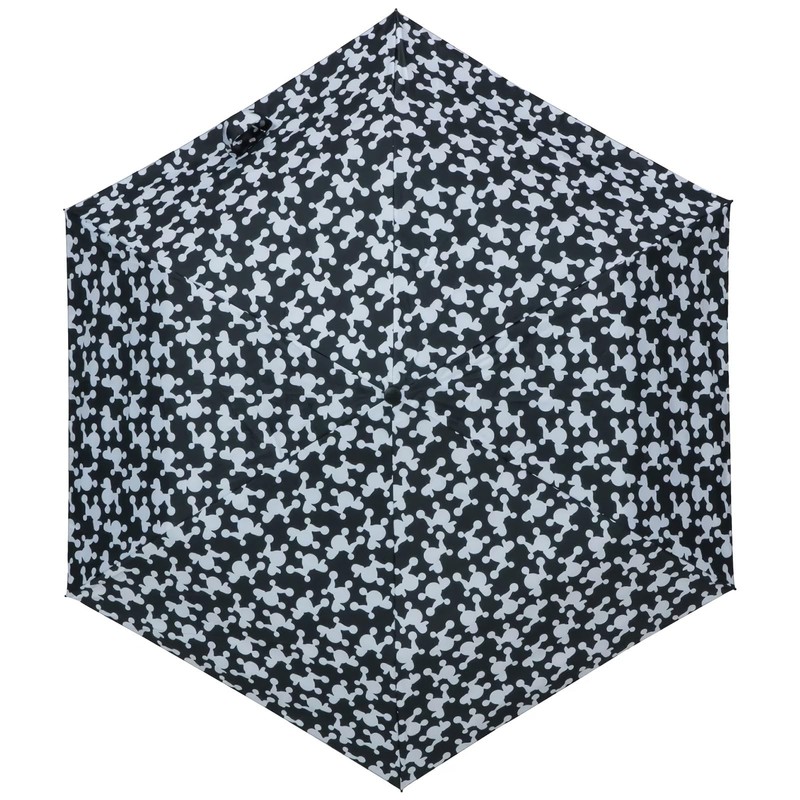 Knirps U.220 Folding Umbrella, DreyBlack