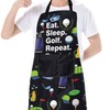 ENSIANTH Funny Golf Apron for Women Men with Pocket Eat