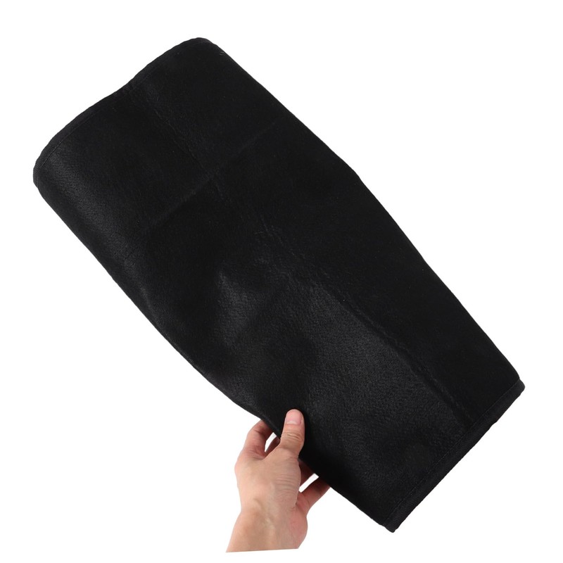 FUNOMOCYA Fireproof Half Fireplace Rug Mat Stylish Floor Protector for