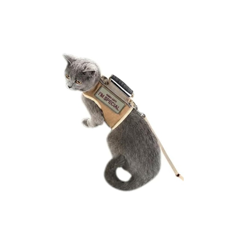 Arnés y Correa tácticos para Gatos para Caminar a Prueba