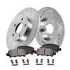 Callahan CDS05585 REAR 239mm Drilled/Slotted 5 Lug [2] Rotors +
