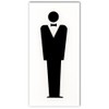 kyouritusaintekku one-touch Plate "Man Mark" 801 White