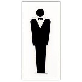 kyouritusaintekku one-touch Plate "Man Mark" 801 White