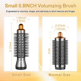 ZEPHBLOW Small Round Volumizng Brush for Dyson Airwrap, 20MM Smaller Round Brush Compatible with Airwrap Styler for Adds Hair Body Shape Volume, Hair Volumizing Attachment Replacemet for NO.971893-03