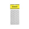 RydeSafe Iron-On Reflective Safety Decals - Large - Hexagons, Silver