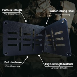 DEERCO Tactical molle Hook and Loop Panel Organizers Insert Backpack (Medium)