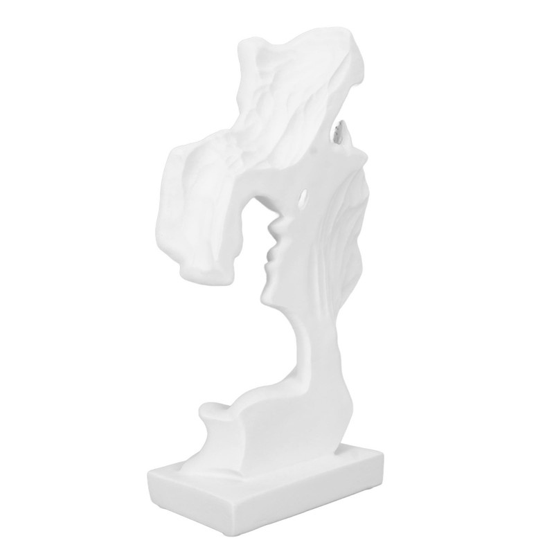 Kissing Lover Statues Resin Modern Romantic Ornament Figurine Couple Art