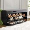 Stabrech Shoe Storage Bench with Flip Drawer, Shoe Rack with
