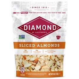 Diamond of California Sliced Almonds, 6 Ounce (Pack of 12) (Packaging May Vary)